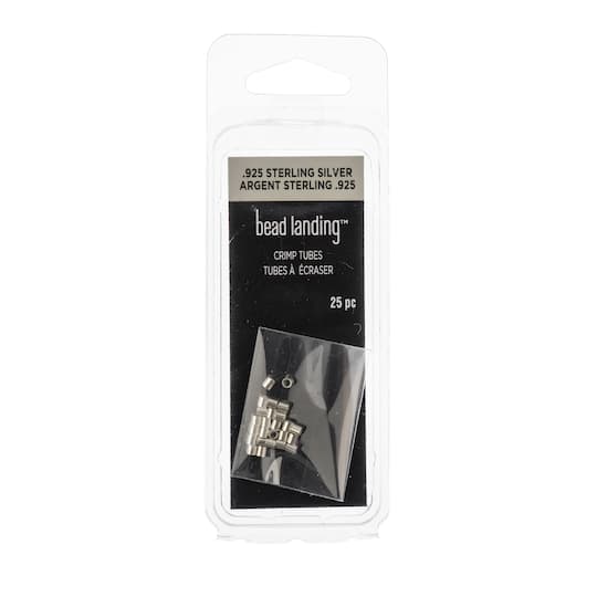 12 Packs: 25 ct. (300 total) 2mm Sterling Silver Crimp Tubes Findings by Bead Landing™